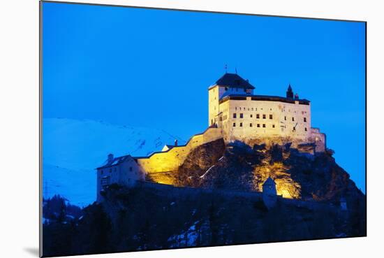 Scuol Castle (Schloss Tarasp), Scuol-Tarasp, Graubunden, Swiss Alps, Switzerland, Europe-Christian Kober-Mounted Photographic Print