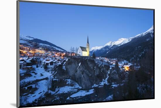 Scuol, Graubunden, Swiss Alps, Switzerland, Europe-Christian Kober-Mounted Photographic Print