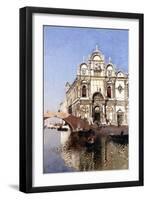 Scuola Grandi di San Marco and Campo San Giovanni e Paolo, Venice-Martin Rico y Ortega-Framed Giclee Print