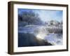 Scuppernong Creek in Winter Snow, Wisconsin, USA-Larry Michael-Framed Photographic Print