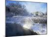 Scuppernong Creek in Winter Snow, Wisconsin, USA-Larry Michael-Mounted Photographic Print