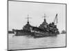 Scuttled French Warships, Toulon Harbor-null-Mounted Photographic Print