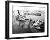 Scuttled Ship in Marseilles Harbour, France, C1945-1949-null-Framed Giclee Print