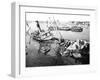 Scuttled Ship in Marseilles Harbour, France, C1945-1949-null-Framed Giclee Print