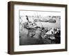 Scuttled Ship in Marseilles Harbour, France, C1945-1949-null-Framed Giclee Print