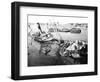Scuttled Ship in Marseilles Harbour, France, C1945-1949-null-Framed Giclee Print