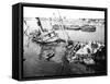 Scuttled Ship in Marseilles Harbour, France, C1945-1949-null-Framed Stretched Canvas