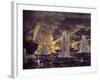 Scuttling of Japanese Ships at Port Arthur to Block Russian Entry-null-Framed Giclee Print