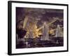 Scuttling of Japanese Ships at Port Arthur to Block Russian Entry-null-Framed Giclee Print