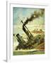 Scuttling the Great German Fleet at Scapa Flow-Graham Coton-Framed Giclee Print