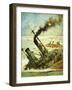 Scuttling the Great German Fleet at Scapa Flow-Graham Coton-Framed Giclee Print