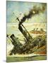 Scuttling the Great German Fleet at Scapa Flow-Graham Coton-Mounted Giclee Print