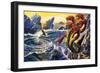 Scylla Attacking Olysseus's Ship-Payne-Framed Giclee Print