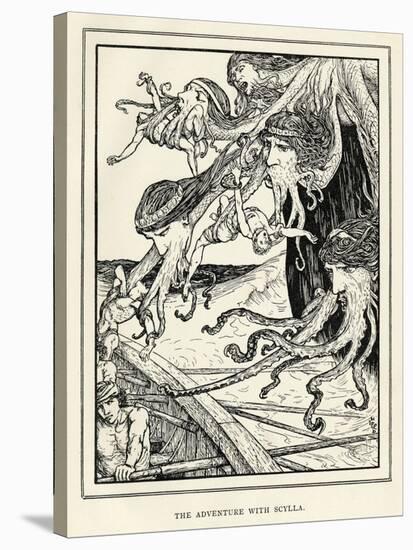 Scylla the Six-Headed Monster-Henry Justice Ford-Stretched Canvas