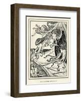 Scylla the Six-Headed Monster-Henry Justice Ford-Framed Art Print