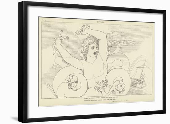 Scylla-John Flaxman-Framed Giclee Print