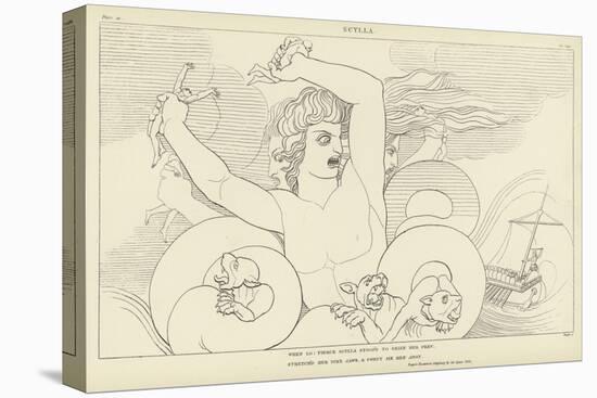 Scylla-John Flaxman-Stretched Canvas