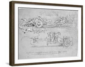 Scythed Chariot, c.1483-85-Leonardo da Vinci-Framed Giclee Print