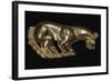 Scythian gold plaque from a shield or breastplate depicting a panther, 6th century BC-Unknown-Framed Giclee Print