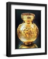 Scythian Vase from Kul-Oba Kurgan, Crimea, Depicting a Dentist at Work, 4th Century BC-null-Framed Premium Giclee Print