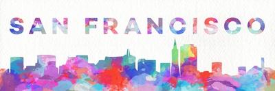 San Francisco Watercolor Skyline-Sd Graphics Studio-Art Print