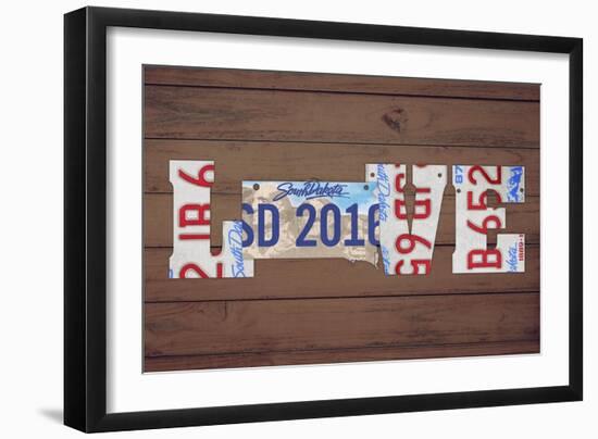 SD State Love-Design Turnpike-Framed Giclee Print