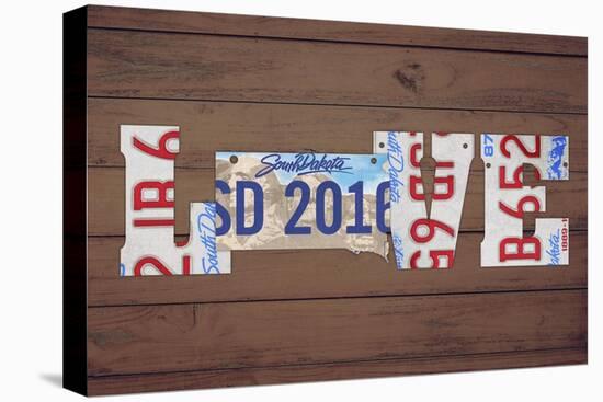 SD State Love-Design Turnpike-Stretched Canvas