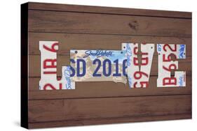 SD State Love-Design Turnpike-Stretched Canvas