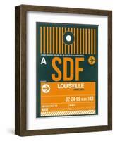 SDF Louisville Luggage Tag I-NaxArt-Framed Art Print