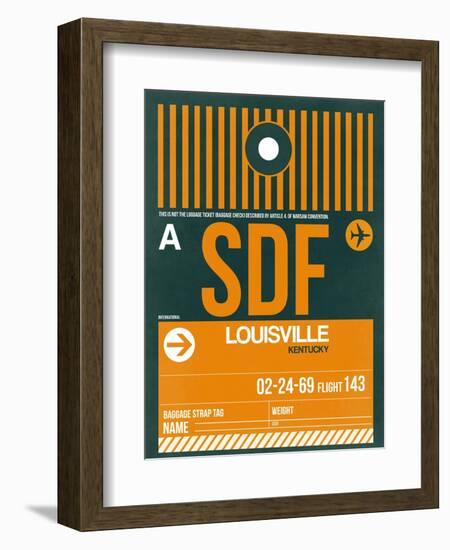 SDF Louisville Luggage Tag I-NaxArt-Framed Art Print