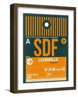 SDF Louisville Luggage Tag I-NaxArt-Framed Art Print