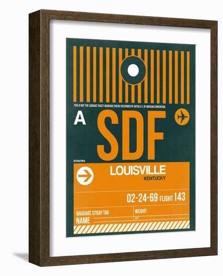 SDF Louisville Luggage Tag I-NaxArt-Framed Art Print