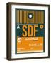 SDF Louisville Luggage Tag I-NaxArt-Framed Art Print