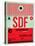 SDF Louisville Luggage Tag II-NaxArt-Stretched Canvas