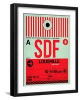 SDF Louisville Luggage Tag II-NaxArt-Framed Art Print