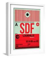 SDF Louisville Luggage Tag II-NaxArt-Framed Art Print