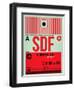 SDF Louisville Luggage Tag II-NaxArt-Framed Art Print