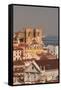 Se Cathedral at sunset, Alfama, Lisbon, Portugal, Europe-Markus Lange-Framed Stretched Canvas