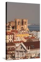 Se Cathedral at sunset, Alfama, Lisbon, Portugal, Europe-Markus Lange-Stretched Canvas