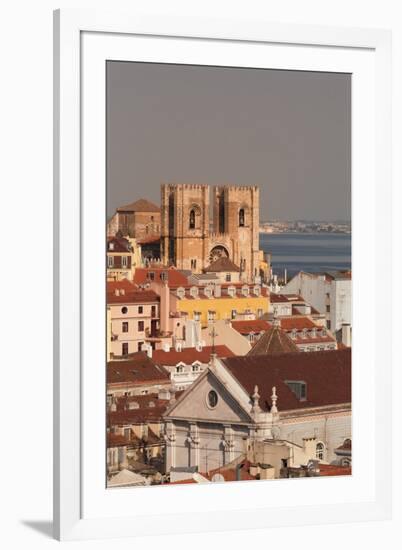 Se Cathedral at sunset, Alfama, Lisbon, Portugal, Europe-Markus Lange-Framed Photographic Print