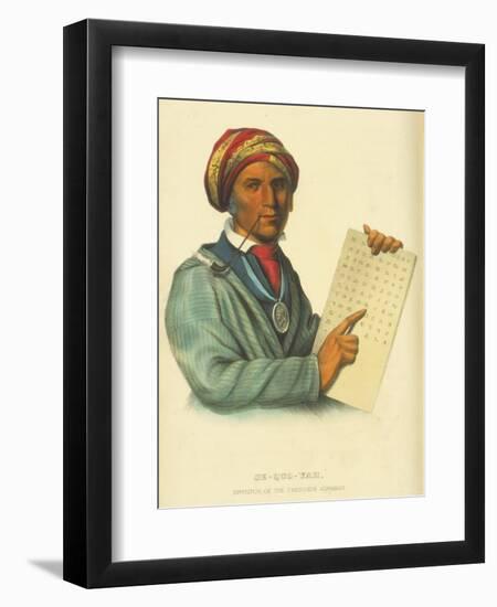 Se-Quo-Yah, 1848-Thomas Loraine Mckenney-Framed Giclee Print