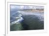 Sea and beach, Santa Monica, California, United States of America, North America-Peter Groenendijk-Framed Photographic Print