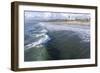 Sea and beach, Santa Monica, California, United States of America, North America-Peter Groenendijk-Framed Photographic Print