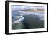 Sea and beach, Santa Monica, California, United States of America, North America-Peter Groenendijk-Framed Photographic Print