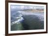 Sea and beach, Santa Monica, California, United States of America, North America-Peter Groenendijk-Framed Photographic Print
