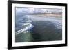 Sea and beach, Santa Monica, California, United States of America, North America-Peter Groenendijk-Framed Photographic Print