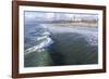 Sea and beach, Santa Monica, California, United States of America, North America-Peter Groenendijk-Framed Photographic Print