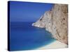 Sea and Cliffs at Shipwreck Cove on Kefalonia, Ionian Islands, Greek Islands, Greece, Europe-Lightfoot Jeremy-Stretched Canvas