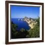 Sea and Cliffs by Cap De Formentor, Mallorca, Spain-John Miller-Framed Premium Photographic Print