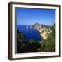 Sea and Cliffs by Cap De Formentor, Mallorca, Spain-John Miller-Framed Photographic Print